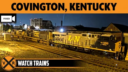Covington - Kentucky - CSX Train Camera North View