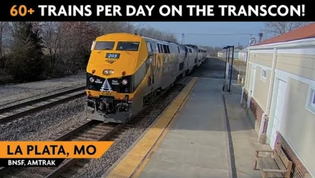 La Plata, Missouri Live Train Camera West View